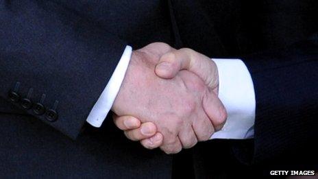 Stock photos of a handshake