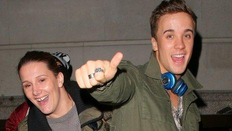 Sam Callahan with Sam Bailey