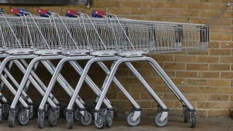 Supermarket trolleys