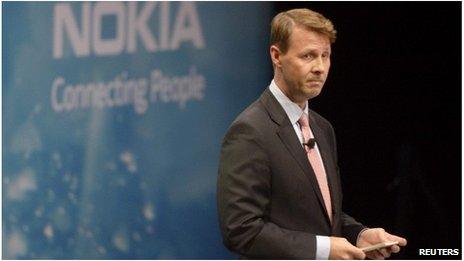 Chairman and interim chief executive of Nokia Risto Siilasmaa speaks at the shareholder meeting in Helsinki, Finland on 19 November 2013