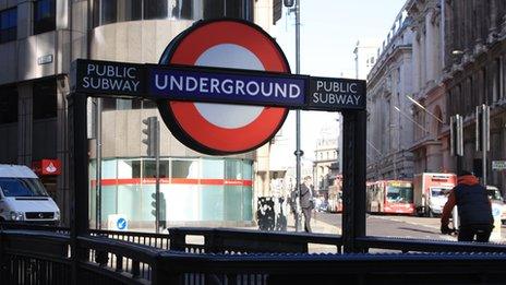 London underground sign