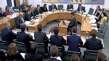 Bankers are questioned by MPs over the Royal Mail share sale on 20 November 2013