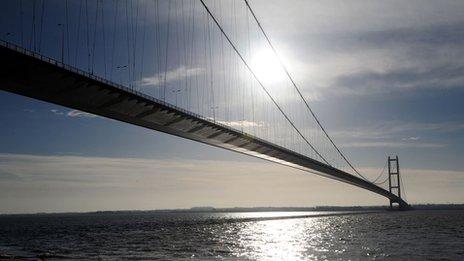 The Humber Bridge in Hull