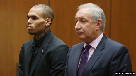 Chris Brown and Mark Geragos