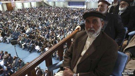 Delegates at the Loya Jirga, 21 Nov