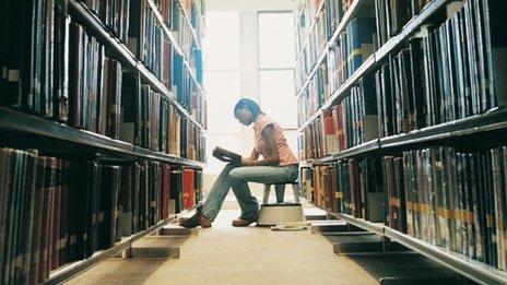 Woman in library. Pic: Thinkstock