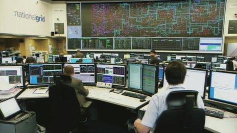 National Grid control centre in Berkshire