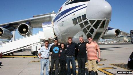 Prince Harry with Team UK