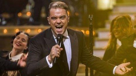 Robbie Williams at the London Palladium