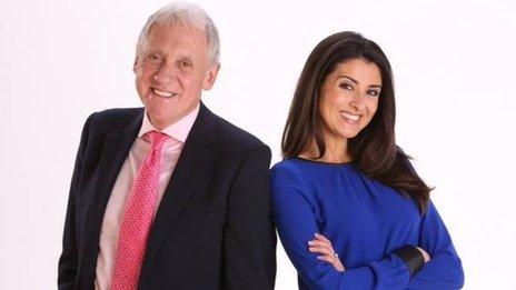 Harry Gration and Amy Garcia