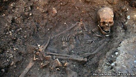 Burial place of a king, in a Leicester car park