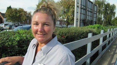 East Coast Trains worker Sharon Willett