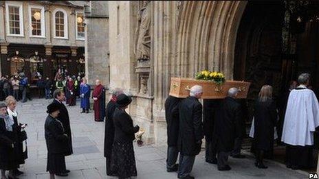 Melanie Hall's funeral