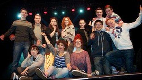 Katy B with Music City young people