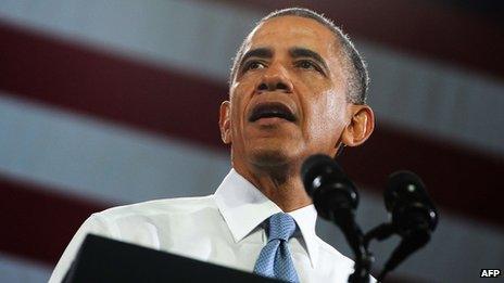 US President Barack Obama appeared in San Francisco, California on 25 November 2013