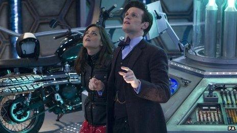 Doctor Who stars Jenna Coleman and Matt Smith