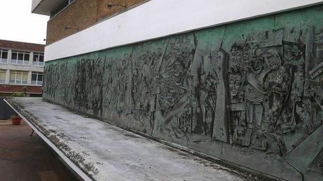 A 1960s frieze in Bracknell