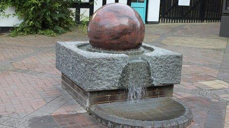 The floating ball sculpture