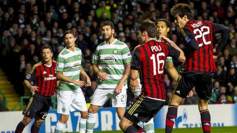 Kaka heads AC Milan into the lead