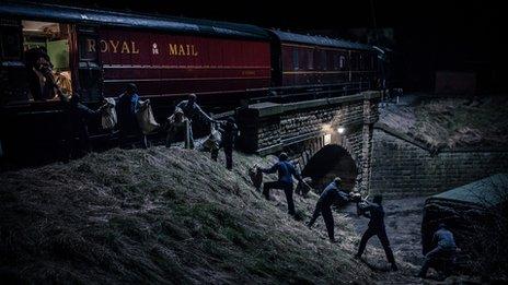 A scene from The Great Train Robbery