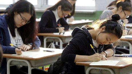 Exam room in South Korea