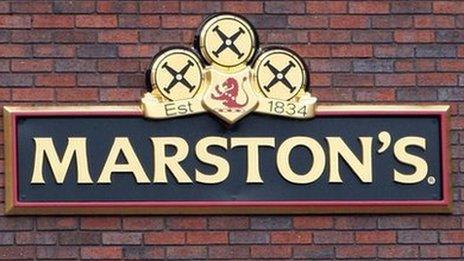 Marston's sign