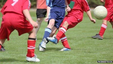 Children's football match