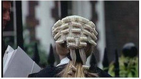 Barrister in wig