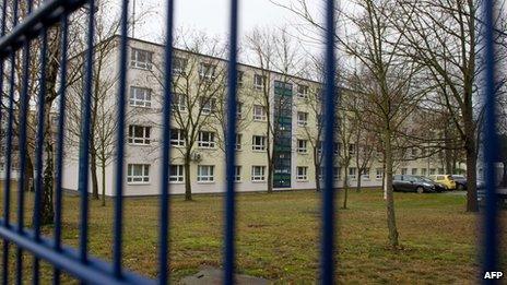 The offices of the Saxony Office of Criminal Investigation (LKA) is seen in Dresden, Eastern Germany, on November 29, 2013.