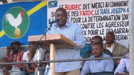 Joseph Kabila in Rutshuru