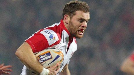 Darren Cave scored a try for Ulster in the first half