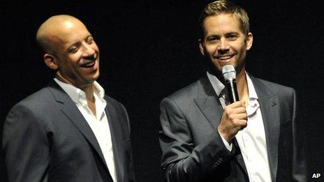 Paul Walker (r) and Vin Diesel