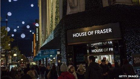 A crowded Oxford Street