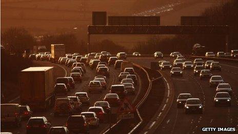 A motorway in the South West of England