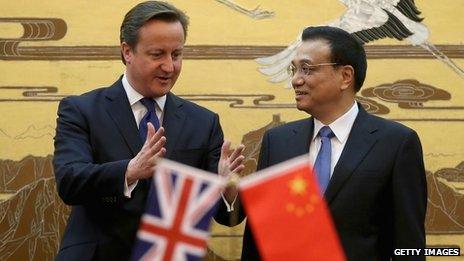 David Cameron met Chinese Premier Li Keqiang in Beijing