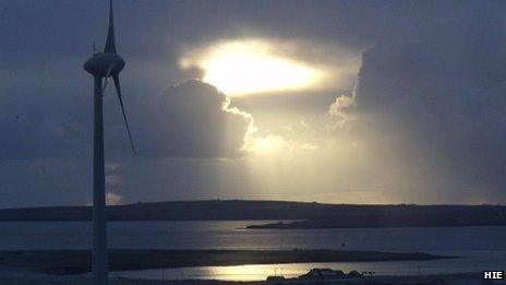 Orkney wind turbine