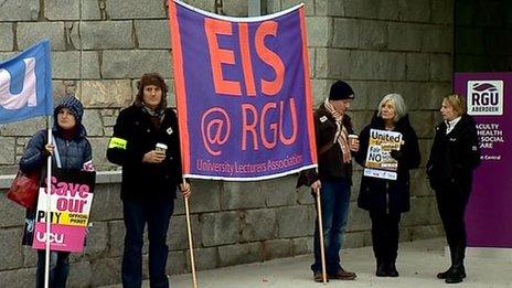 Picket at RGU