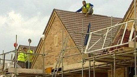 A house under construction