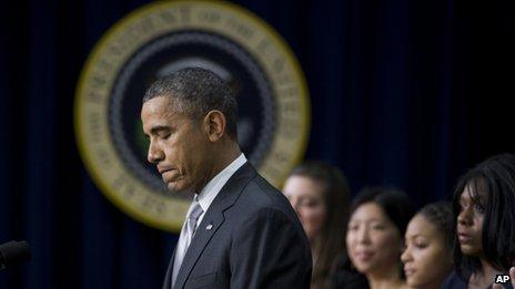 President Barack Obama appears at the White House in Washington DC on 3 December 2013