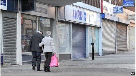 Closed High Street shops