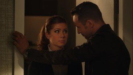 Actors Nikki Sanderson and Jeremy Sheffield