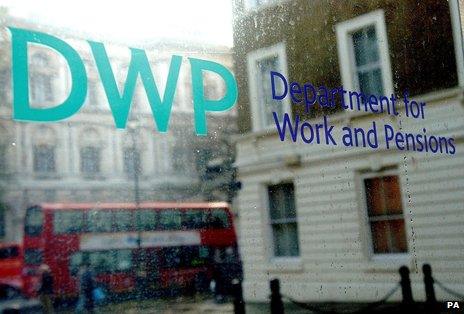 DWP sign