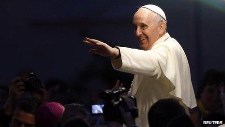 File photo of Pope Francis in Assisi (4 October 2013)