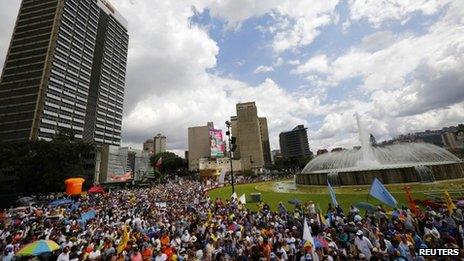 Opposition rally in Venezuela