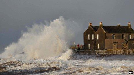 Waves at Allonby, Cumbria