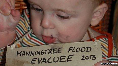 Baby evacuee