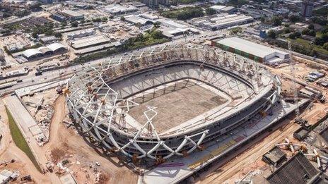 Arena da Amazonia stadium, in Manaus