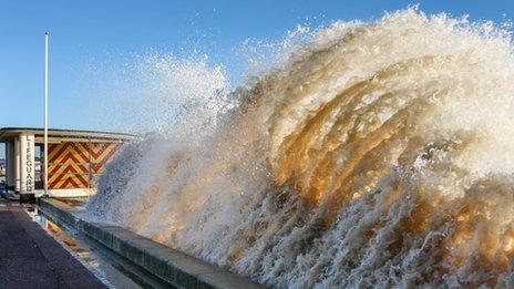 Lowestoft storm by David Spalding