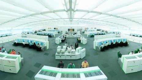 National Air Traffic Services (Nats) control centre in Swanwick, Hampshire