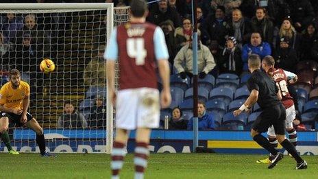 Burnley's Michael Kightly scores